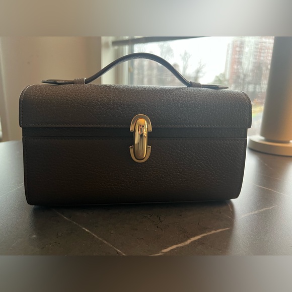 Savette Symmetry Pochette Top-Handle Bag Mink - Picture 1 of 7